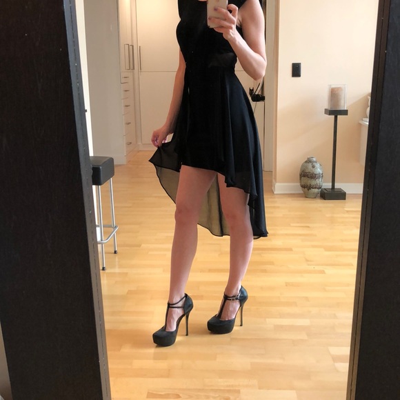 Bebe high-low dress in black - Picture 5 of 6